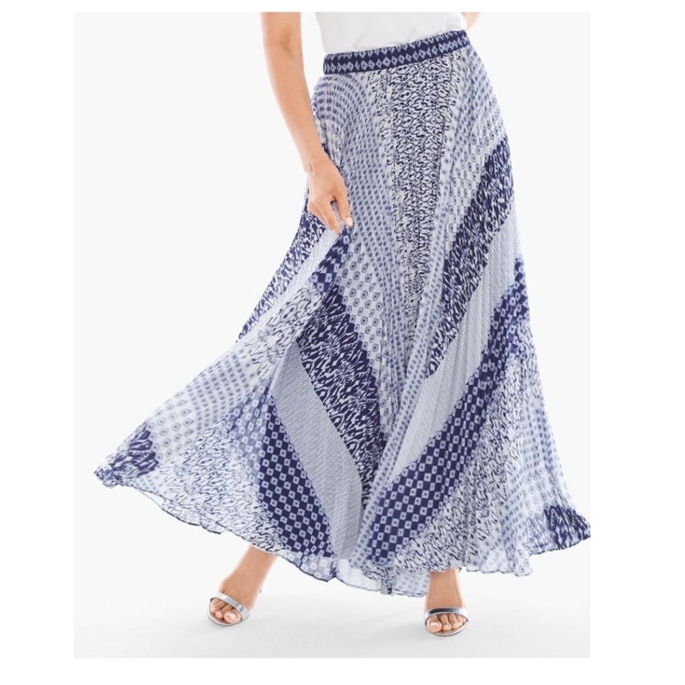 Pleated Maxi Skirt